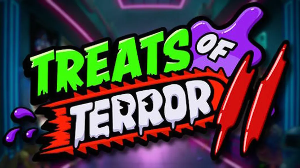 Tampilan antarmuka seluler slot Treats of Terror II dengan karakter Gobstopper